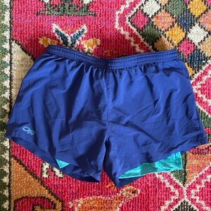 Electric blue Outdoor Research shorts XS